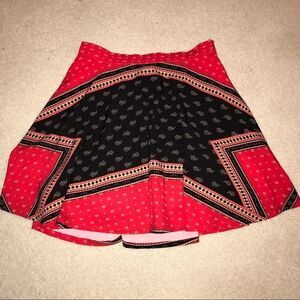 NWT House of three red patterned skirt! Size 6